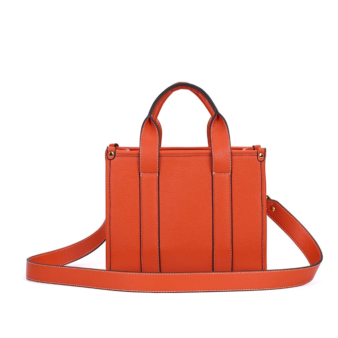 Bolsa Tote Estruturada Floater Laranja Caju - vista 5 de 7