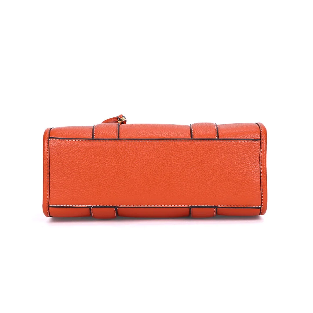 Bolsa Tote Estruturada Floater Laranja Caju - vista 6 de 7