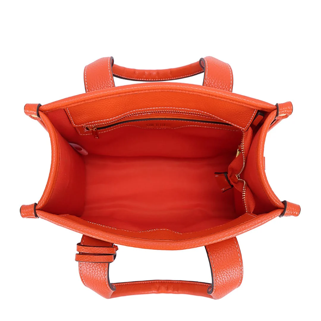 Bolsa Tote Estruturada Floater Laranja Caju - vista 7 de 7