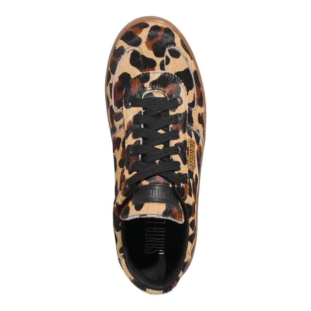 Tênis Couro Estampa Animal Print Onça - vista 4 de 4