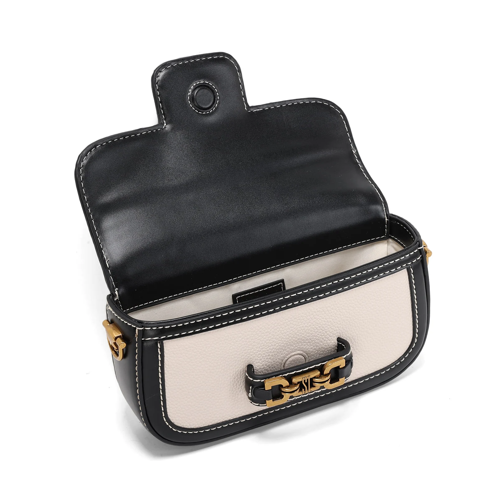 Bolsa Pequena Material Floater Off White Duas Alças - vista 3 de 3